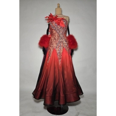 Sukienka do tańca RED+BLACK bis