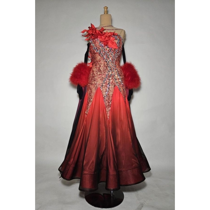 Sukienka do tańca RED+BLACK bis