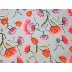 TULIP PRINT GEORGETTE multi-coloured*