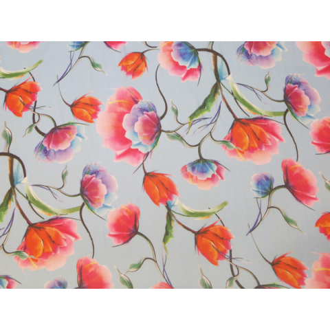 Tulip print on georgette