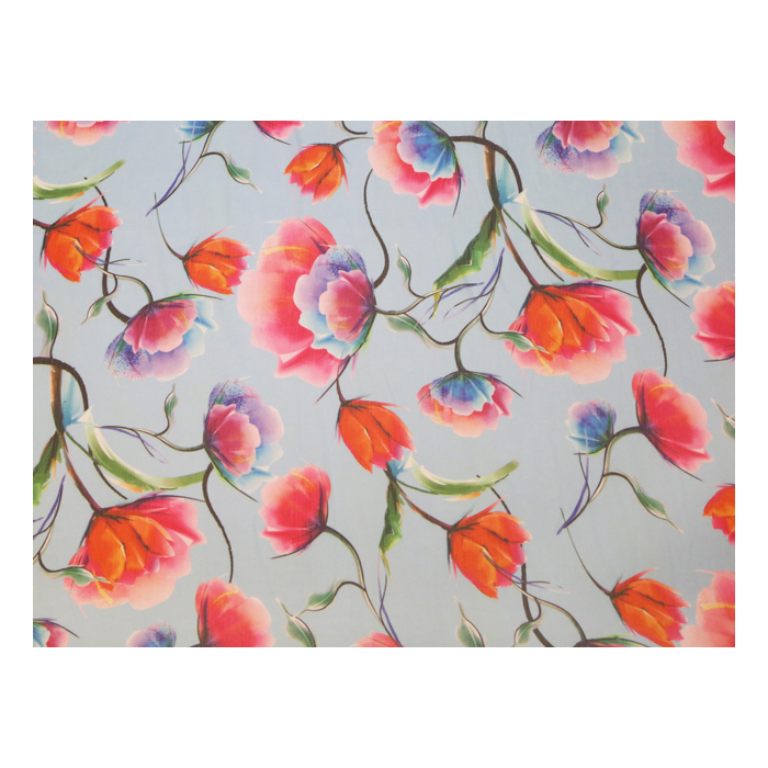 Tulip print on georgette