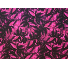 ABSTRACT FLORAL GEORGETTE black on pink*