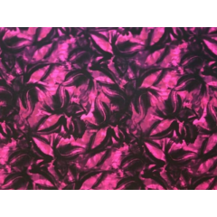 ABSTRACT FLORAL GEORGETTE black on pink*