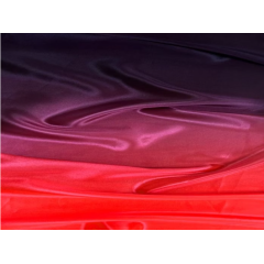 SATIN CHIFFON CIENIOWANY CHR fluorescent red-black