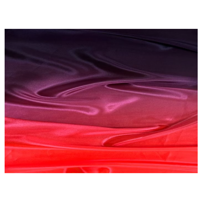 SATIN CHIFFON CIENIOWANY CHR fluorescent red-black