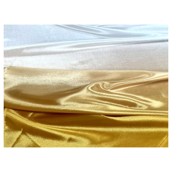 SATIN CHIFFON CIENIOWANY CHR gold-white