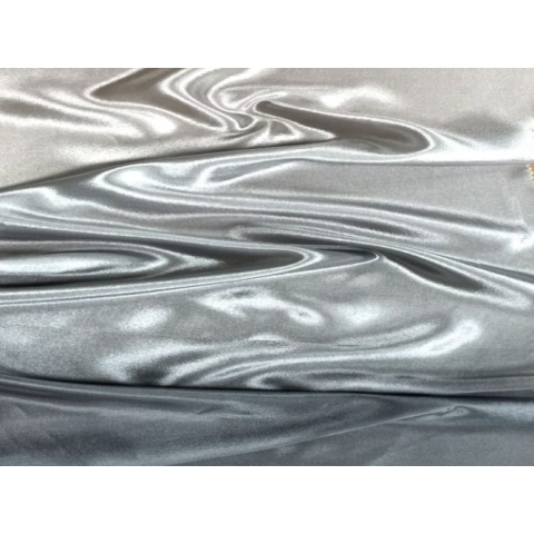 SATIN CHIFFON CIENIOWANY CHR hematite-silver