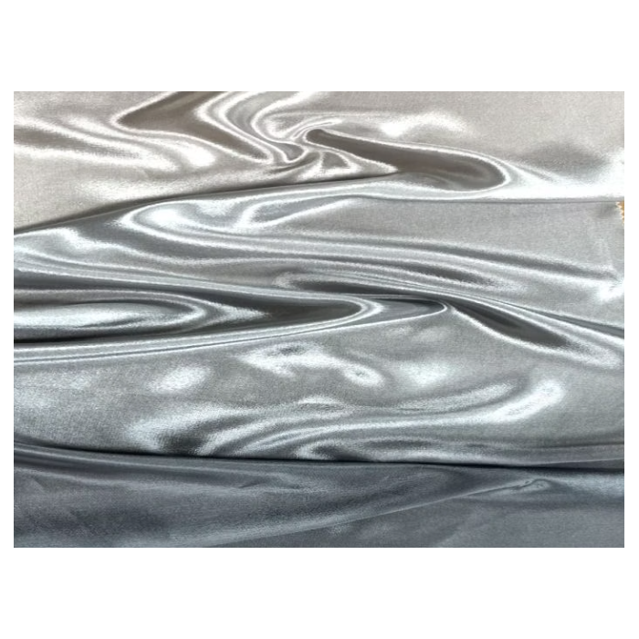 SATIN CHIFFON CIENIOWANY CHR hematite-silver