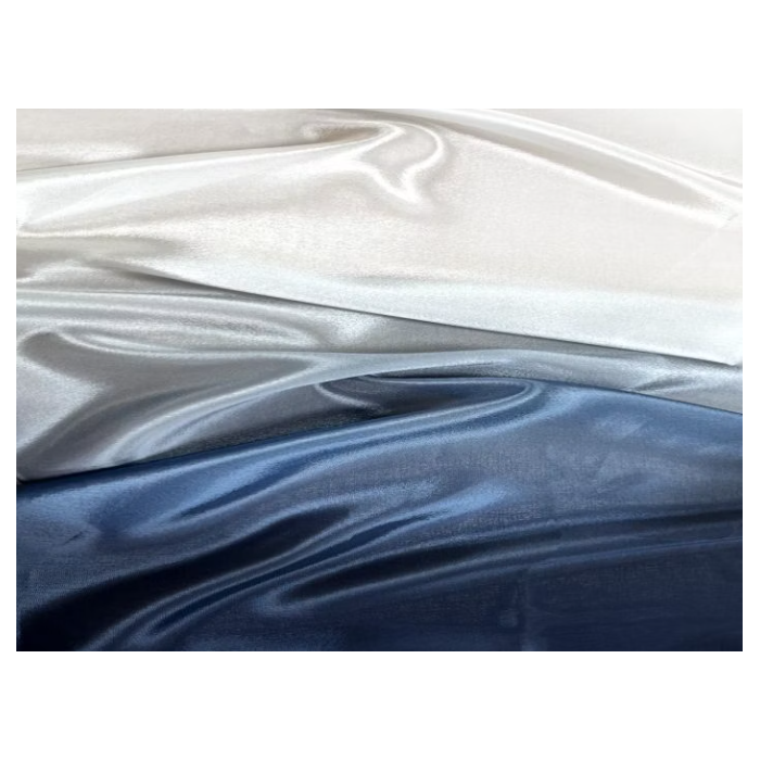 SATIN CHIFFON CIENIOWANY CHR midnight sky-white