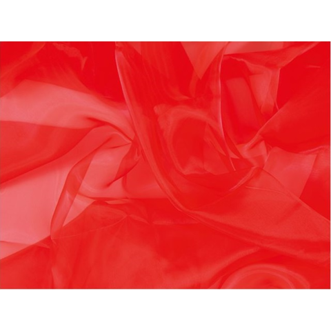 ORGANZA CHR hot red