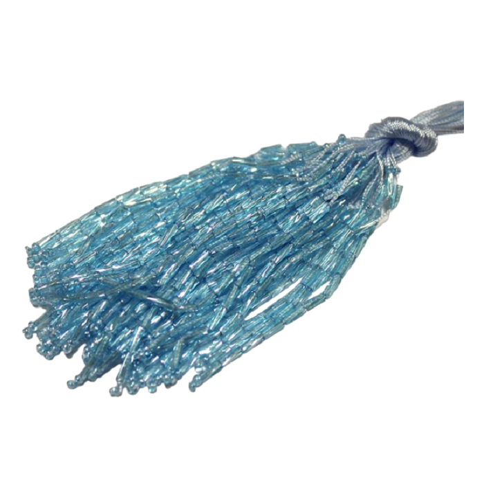 BEADS TWISTED ice blue
