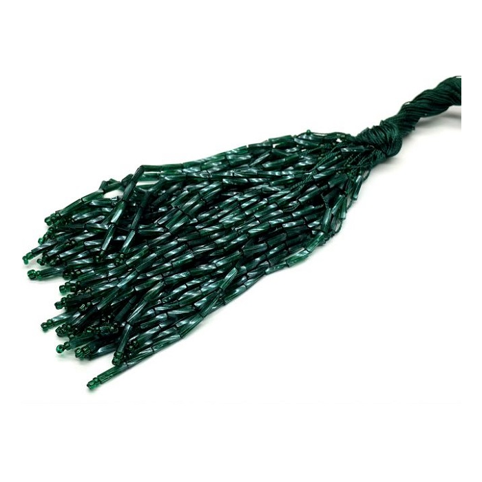 BEADS TWISTED forest green