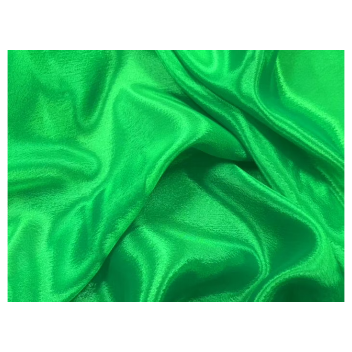 SATIN CHIFFON CHR apple green