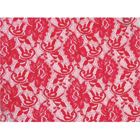 FLOWER STRETCH LACE berry bliss*