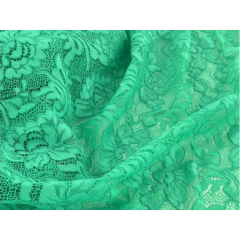 FLOWER STRETCH LACE cool aqua