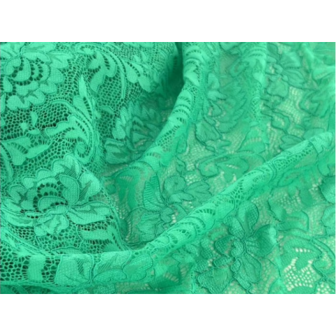 FLOWER STRETCH LACE cool aqua*