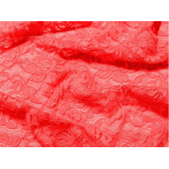 FLOWER STRETCH LACE fluorescent red