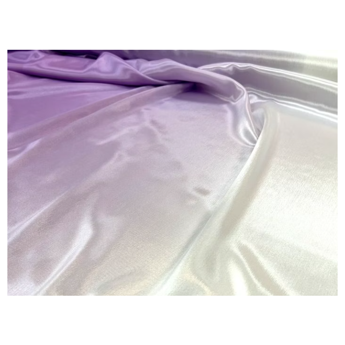 SATIN CHIFFON CIENIOWANY CHR lilac-white