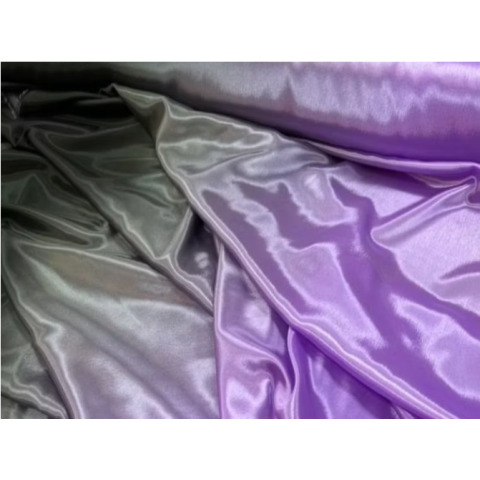 SATIN CHIFFON CIENIOWANY CHR lilac dream-black