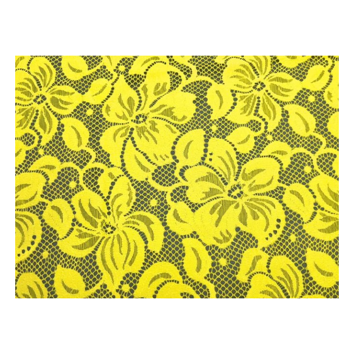 FLORENTINA STRETCH LACE sassy yellow