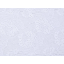 FLORAL CASCADE STRETCH LACE white