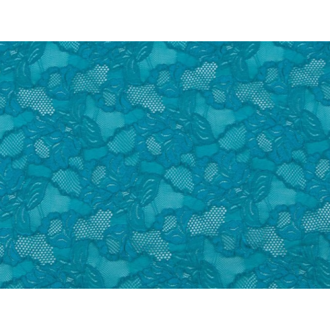 FLORAL CASCADE STRETCH LACE blue zircon