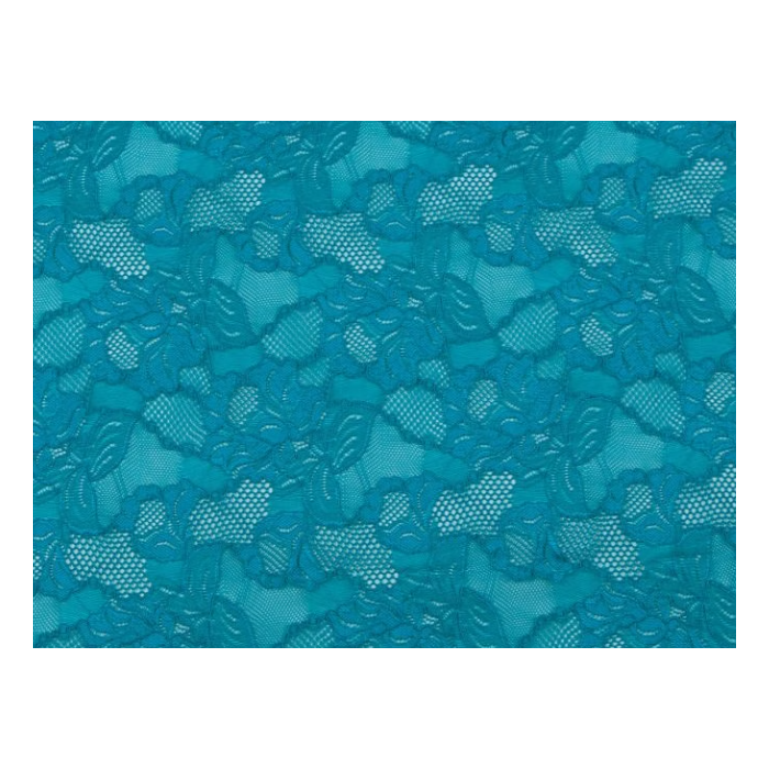 FLORAL CASCADE STRETCH LACE blue zircon