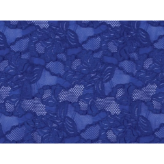 FLORAL CASCADE STRETCH LACE blueberry
