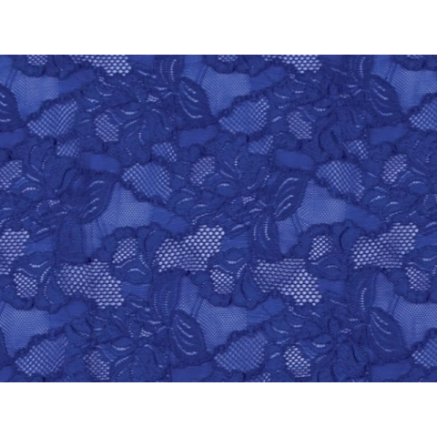 FLORAL CASCADE STRETCH LACE blueberry