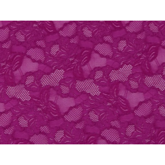 FLORAL CASCADE STRETCH LACE fuchsia pink