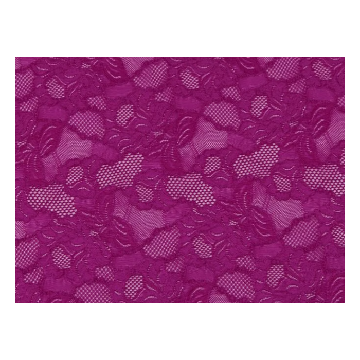 FLORAL CASCADE STRETCH LACE fuchsia pink
