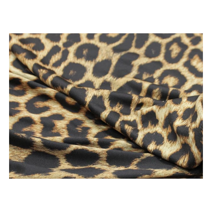 PANTHER ANIMAL LUXURY CREPE DOUBLE PRINT