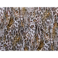 TEXTURED LEOPARD SMOOTH VELVET natural