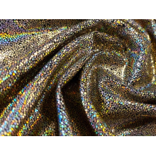 ILLUSION FOIL ON LIGHT WEIGHT LYCRA gold on black