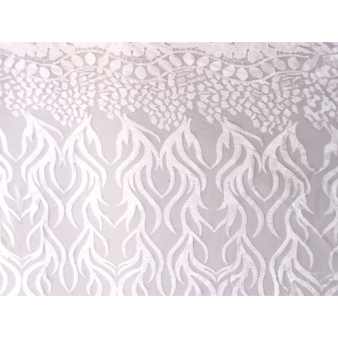 GABRIELA EMBROIDERED NET white*
