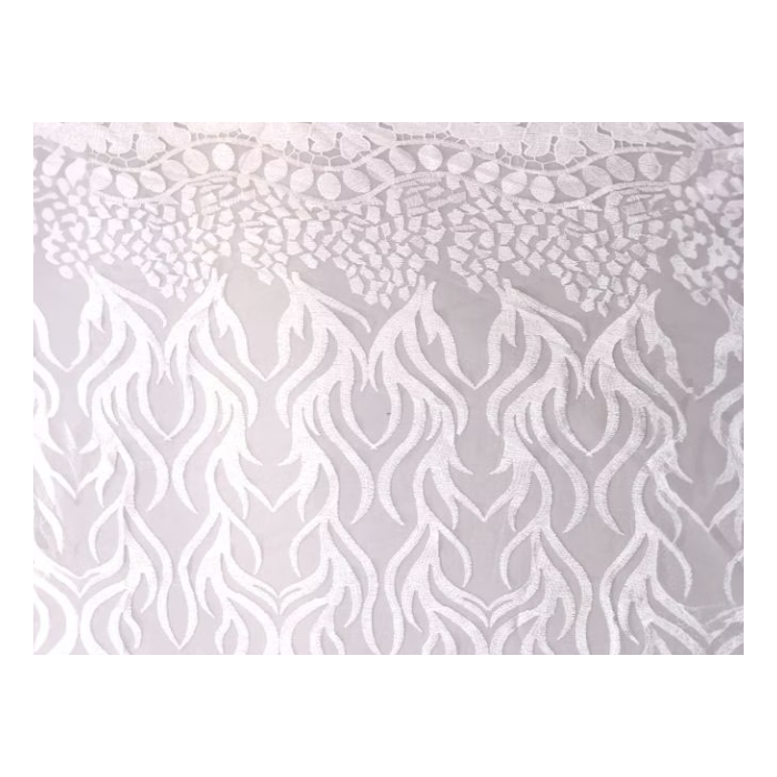 GABRIELA EMBROIDERED NET white*