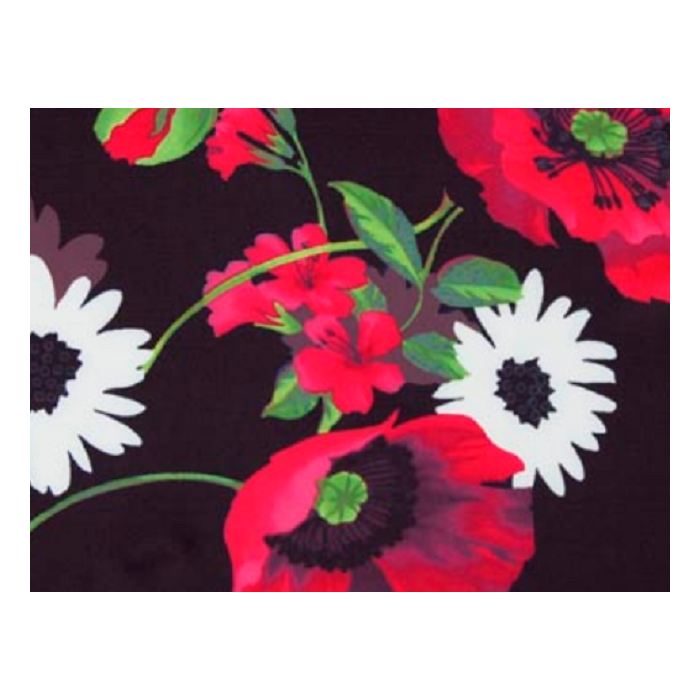 BALI PRINTED LYCRA black-red-multi